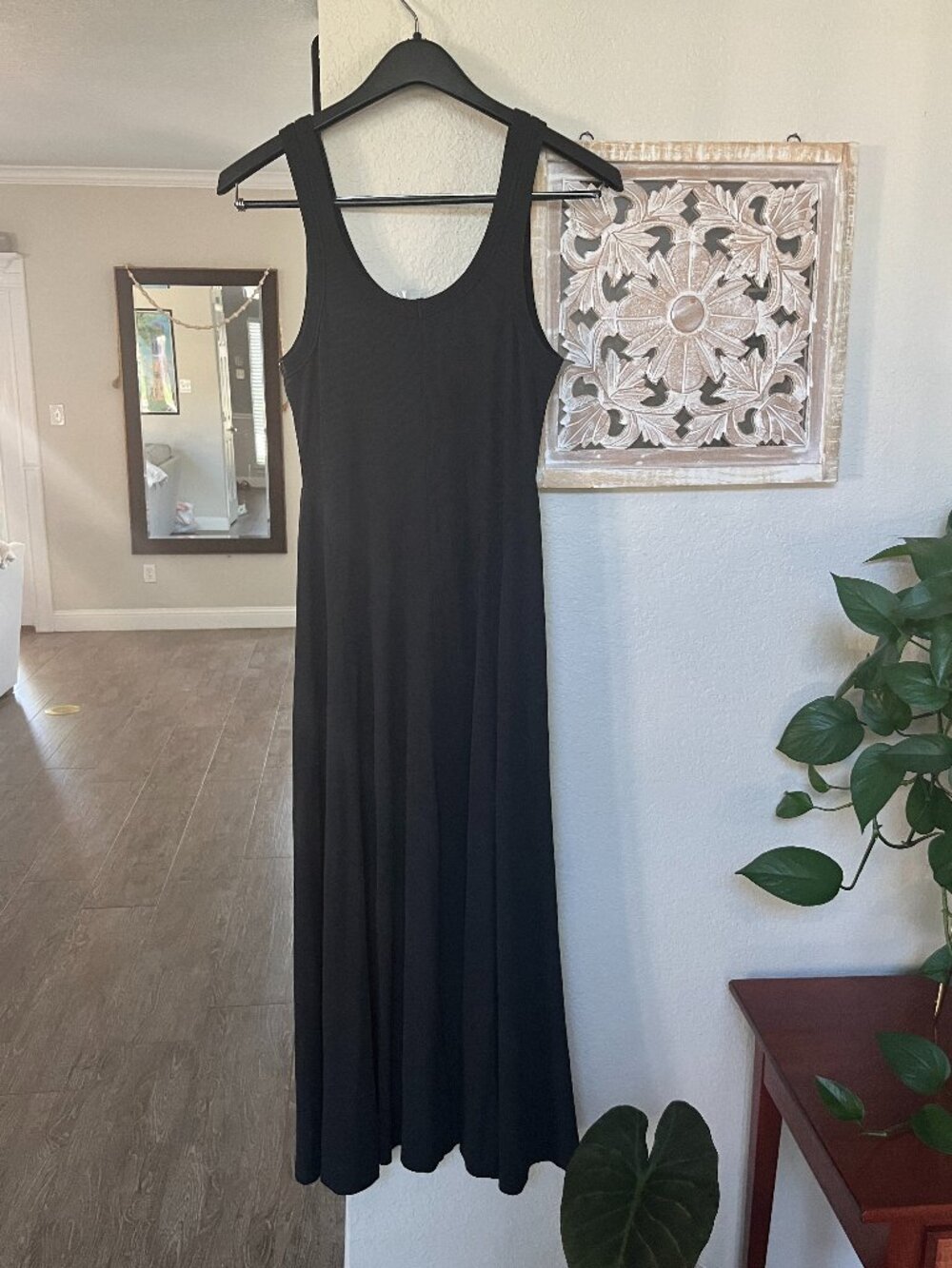 NWT Marine Layer Lexi Rib Sun In Scoop neck Dress Black Size Large